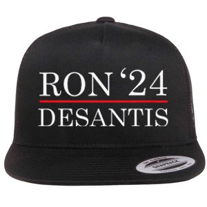 Ron Desantis 2024 Presidential Election Flat Bill Trucker Hat