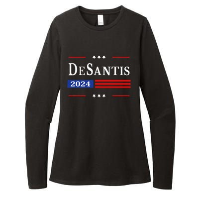 Ron Desantis 2024 For President American Flag Vintage Pro Womens CVC Long Sleeve Shirt