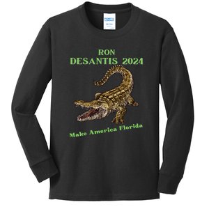 Ron Desantis 2024 Kids Long Sleeve Shirt