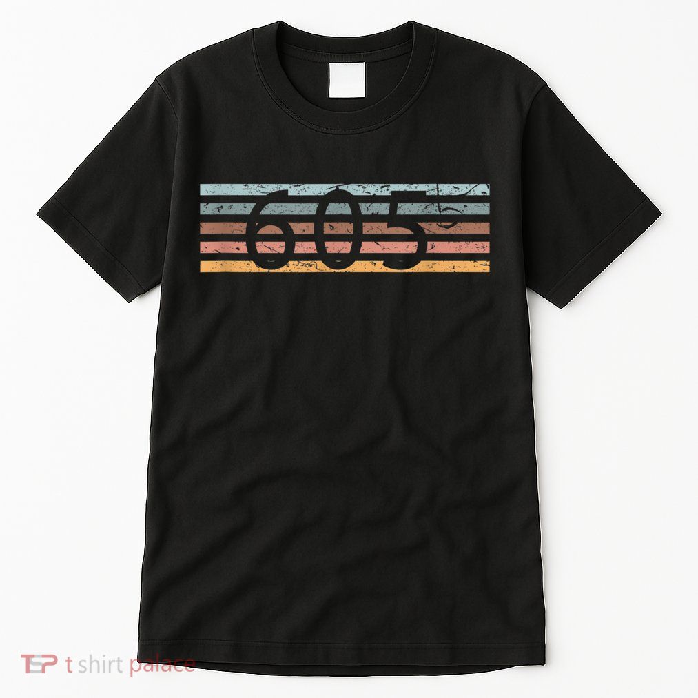 Retro Distressed 605 Area Code Sioux Falls South Dakota SD Tall T-Shirt