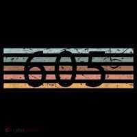 Retro Distressed 605 Area Code Sioux Falls South Dakota SD Tall T-Shirt