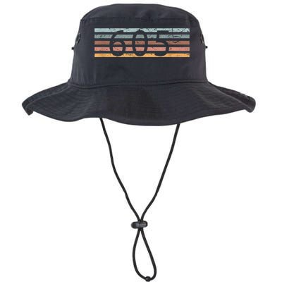 Retro Distressed 605 Area Code Sioux Falls South Dakota SD Bucket Hat