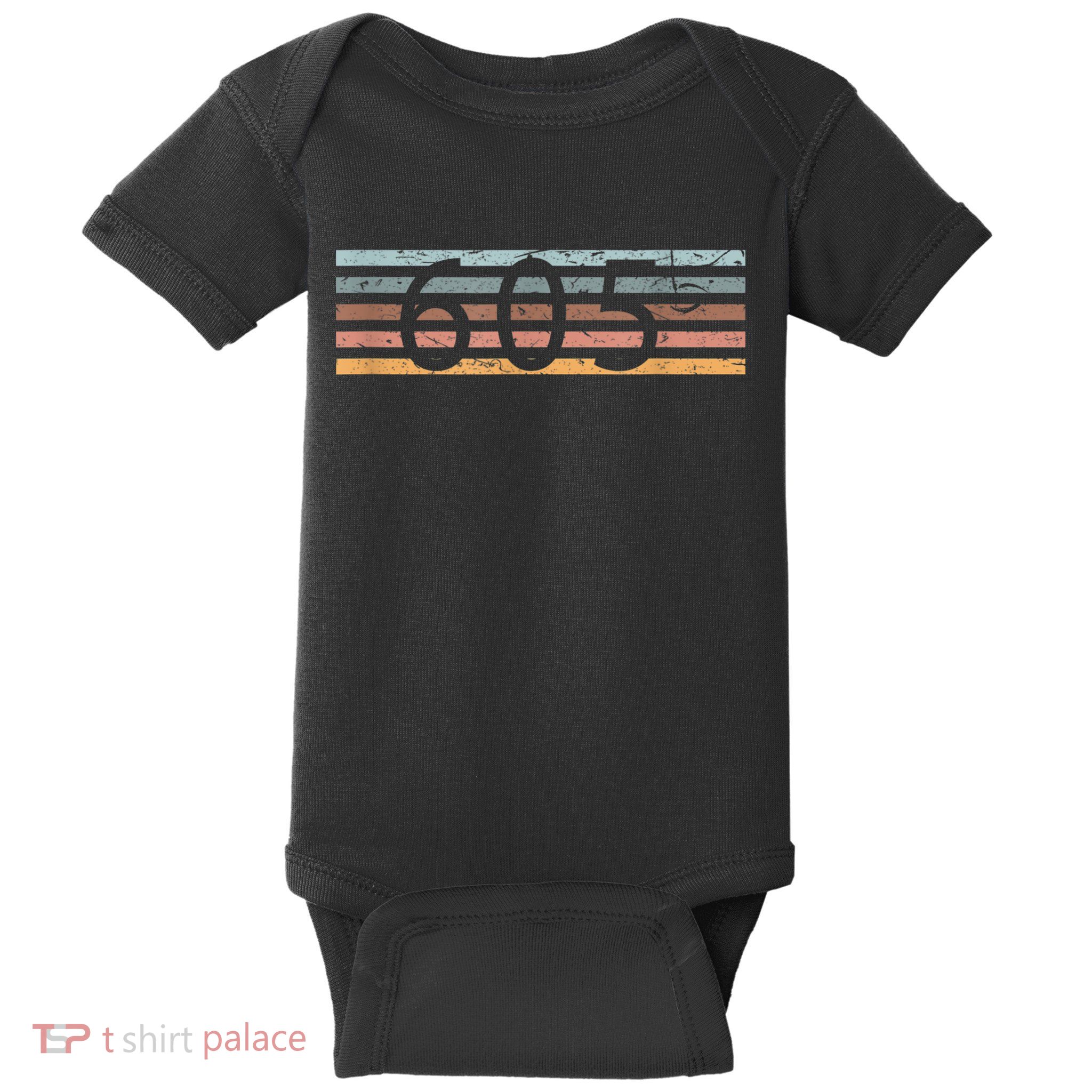 Retro Distressed 605 Area Code Sioux Falls South Dakota SD Baby Bodysuit