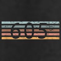 Retro Distressed 605 Area Code Sioux Falls South Dakota SD Golf Towel