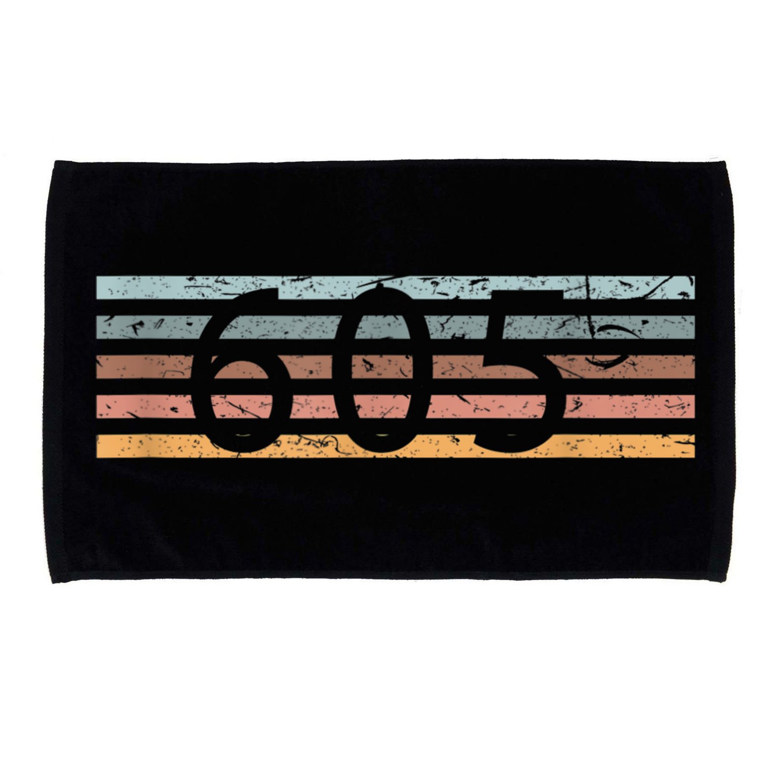 Retro Distressed 605 Area Code Sioux Falls South Dakota SD Microfiber Hand Towel