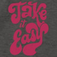 Retro Distressed 70s Take It Easy Vector Backpack