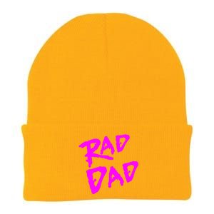 Rad Dad 80s Throwback Gift Knit Cap Winter Beanie