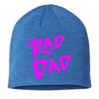 Rad Dad 80s Throwback Gift Sustainable Beanie