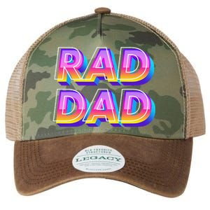 Rad Dad 80s Style Father's Day Gift Legacy Tie Dye Trucker Hat