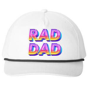 Rad Dad 80s Style Father's Day Gift Snapback Five-Panel Rope Hat