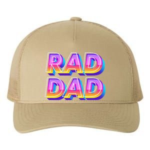 Rad Dad 80s Style Father's Day Gift Yupoong Adult 5-Panel Trucker Hat