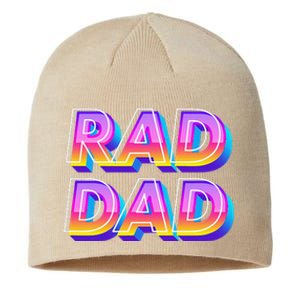 Rad Dad 80s Style Father's Day Gift Sustainable Beanie