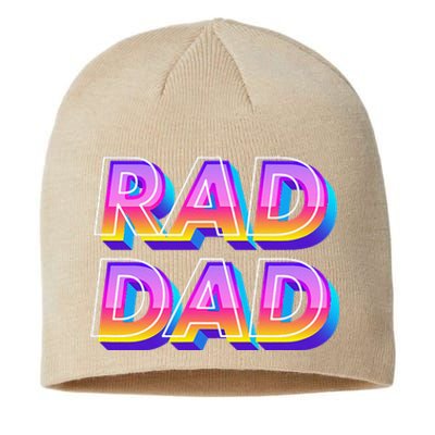 Rad Dad 80s Style Father's Day Gift Sustainable Beanie