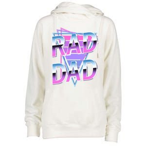 Rad Dad 80S Great Gift Womens Funnel Neck Pullover Hood