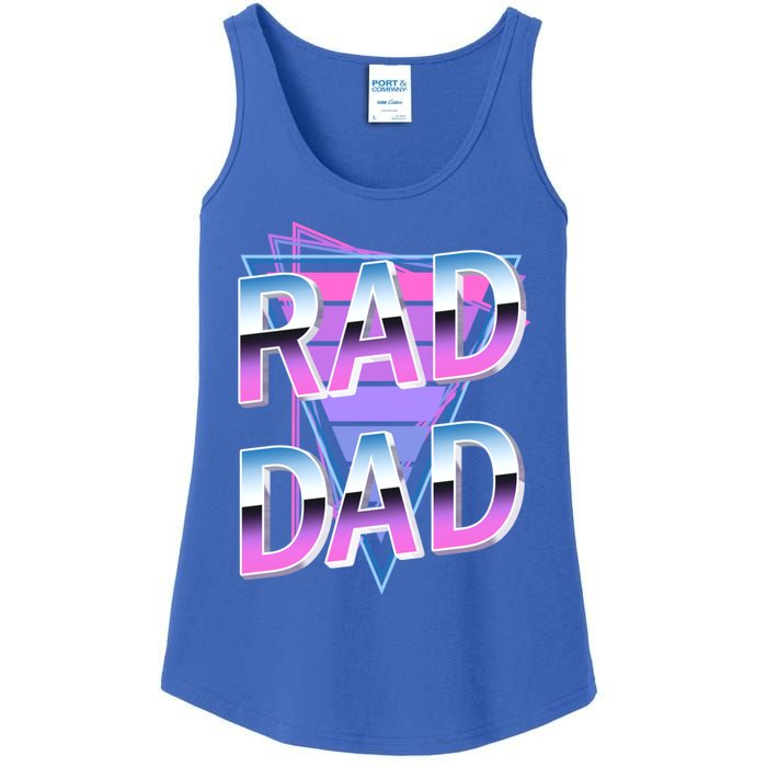 Rad Dad 80S Great Gift Ladies Essential Tank