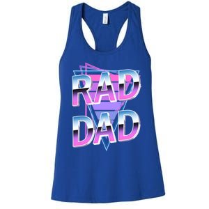 Rad Dad 80S Great Gift Women's Racerback Tank