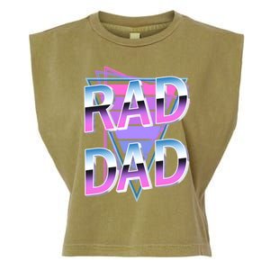 Rad Dad 80S Great Gift Garment-Dyed Women's Muscle Tee