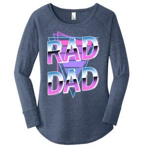 Rad Dad 80S Great Gift Women's Perfect Tri Tunic Long Sleeve Shirt