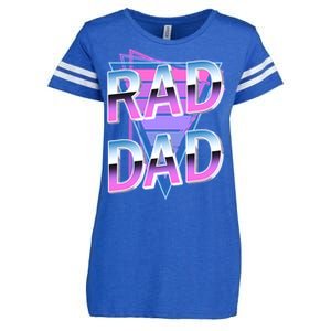 Rad Dad 80S Great Gift Enza Ladies Jersey Football T-Shirt