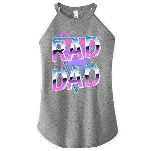 Rad Dad 80S Great Gift Women's Perfect Tri Rocker Tank