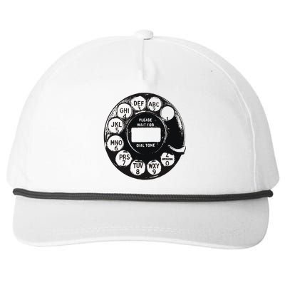 Rotary Dial 80sretro Snapback Five-Panel Rope Hat