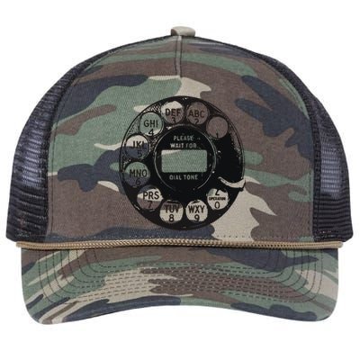 Rotary Dial 80sretro Retro Rope Trucker Hat Cap