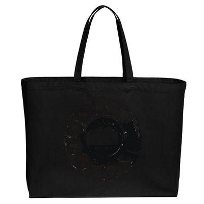 Rotary Dial 80sretro Cotton Canvas Jumbo Tote