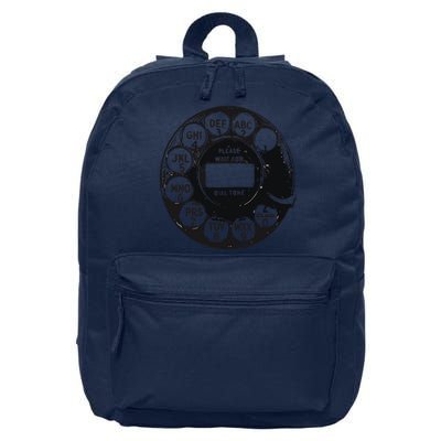 Rotary Dial 80sretro 16 in Basic Backpack