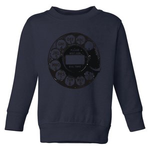 Rotary Dial 80sretro Toddler Sweatshirt