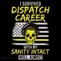 Retired Dispatcher 911 Thin Yellow Line Patriotic Baby Bodysuit