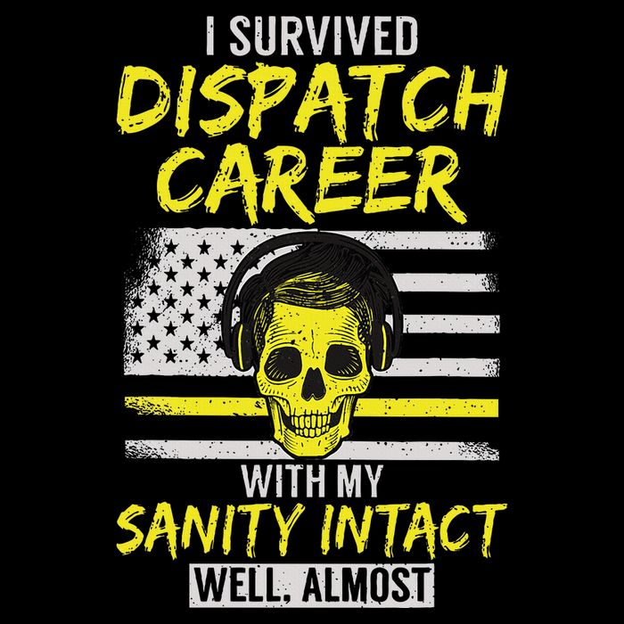 Retired Dispatcher 911 Thin Yellow Line Patriotic Toddler T-Shirt
