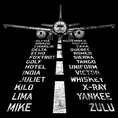 Retro Distressed Aviation Plane Pilot T-Shirt