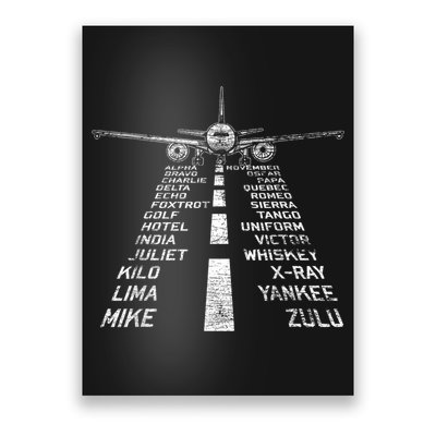 Retro Distressed Aviation Plane Pilot Poster