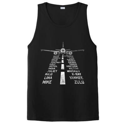 Retro Distressed Aviation Plane Pilot PosiCharge Competitor Tank