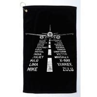 Retro Distressed Aviation Plane Pilot Golf Towel