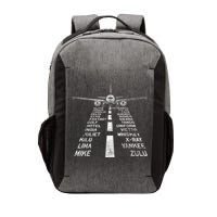 Retro Distressed Aviation Plane Pilot Vector Backpack