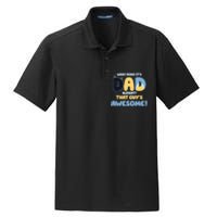 Retro Dad Alright That Guys Awesome Fathers Day Dry Zone Grid Polo