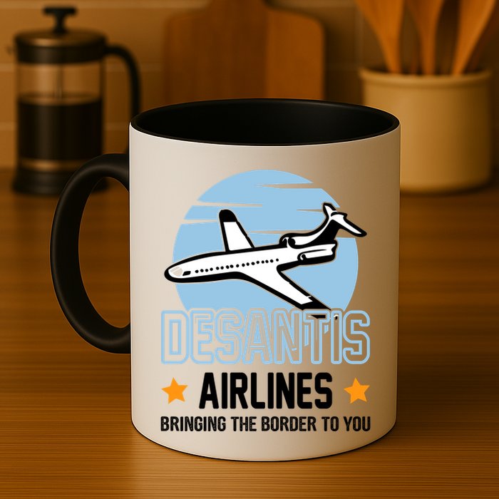 Retro Desantis Airlines Funny Mug