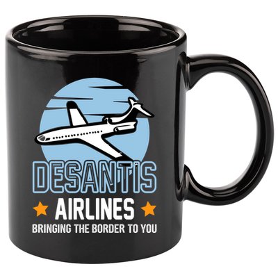 Retro Desantis Airlines Funny 11oz C Handle Ceramic Mug