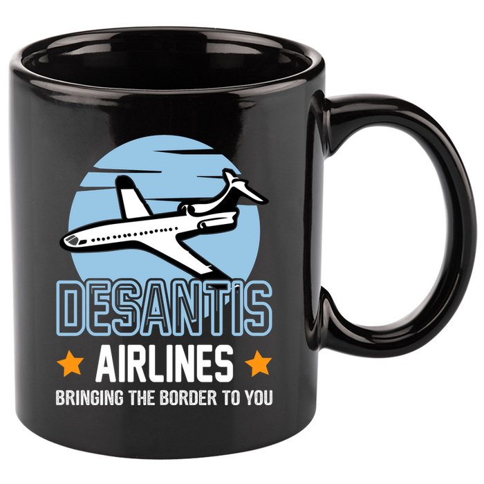 Retro Desantis Airlines Funny 11oz C Handle Ceramic Mug