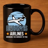 Retro Desantis Airlines Funny 11oz C Handle Ceramic Mug