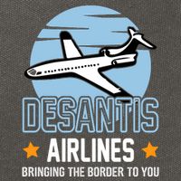 Retro Desantis Airlines Funny Cotton Canvas Backpack