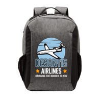 Retro Desantis Airlines Funny Vector Backpack