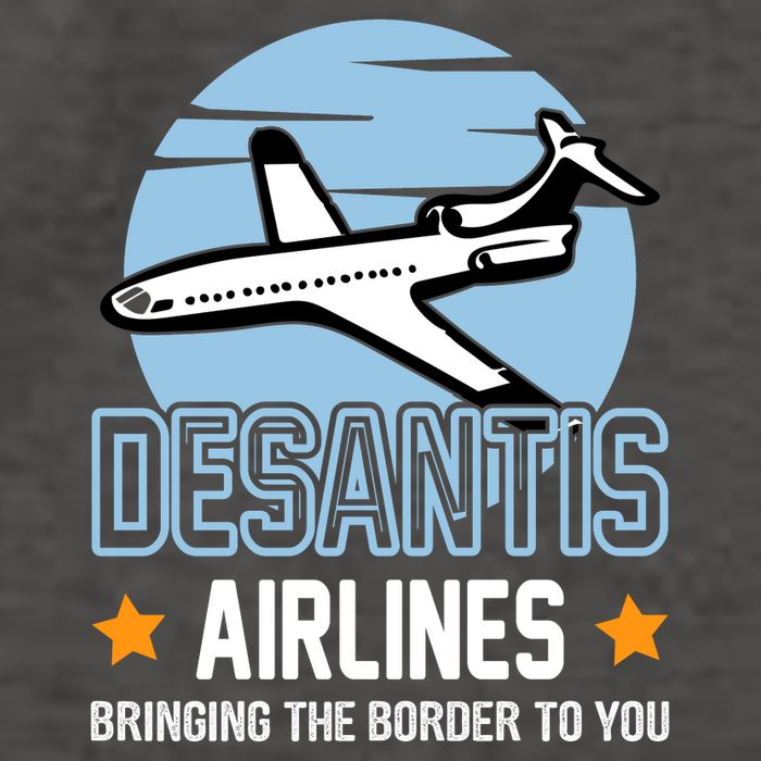 Retro Desantis Airlines Funny Vector Backpack