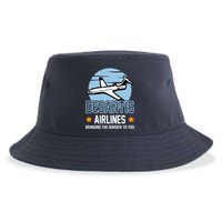Retro Desantis Airlines Funny Sustainable Bucket Hat