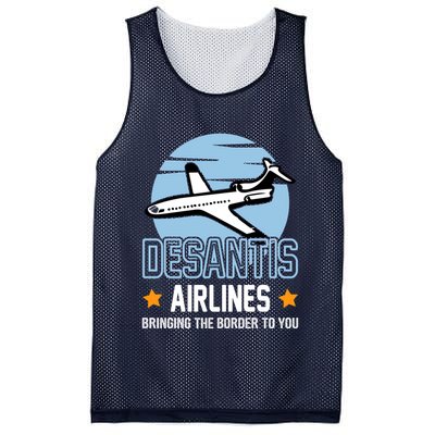 Retro Desantis Airlines Funny Mesh Reversible Basketball Jersey Tank