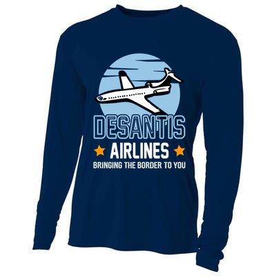 Retro Desantis Airlines Funny Cooling Performance Long Sleeve Crew