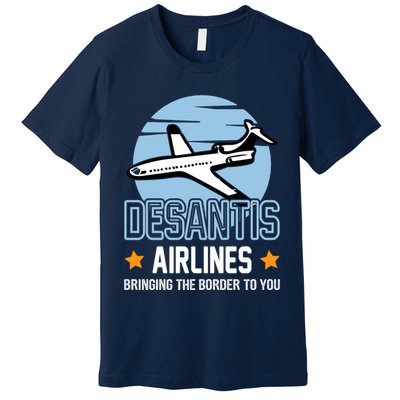 Retro Desantis Airlines Funny Premium T-Shirt
