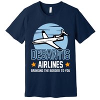 Retro Desantis Airlines Funny Premium T-Shirt