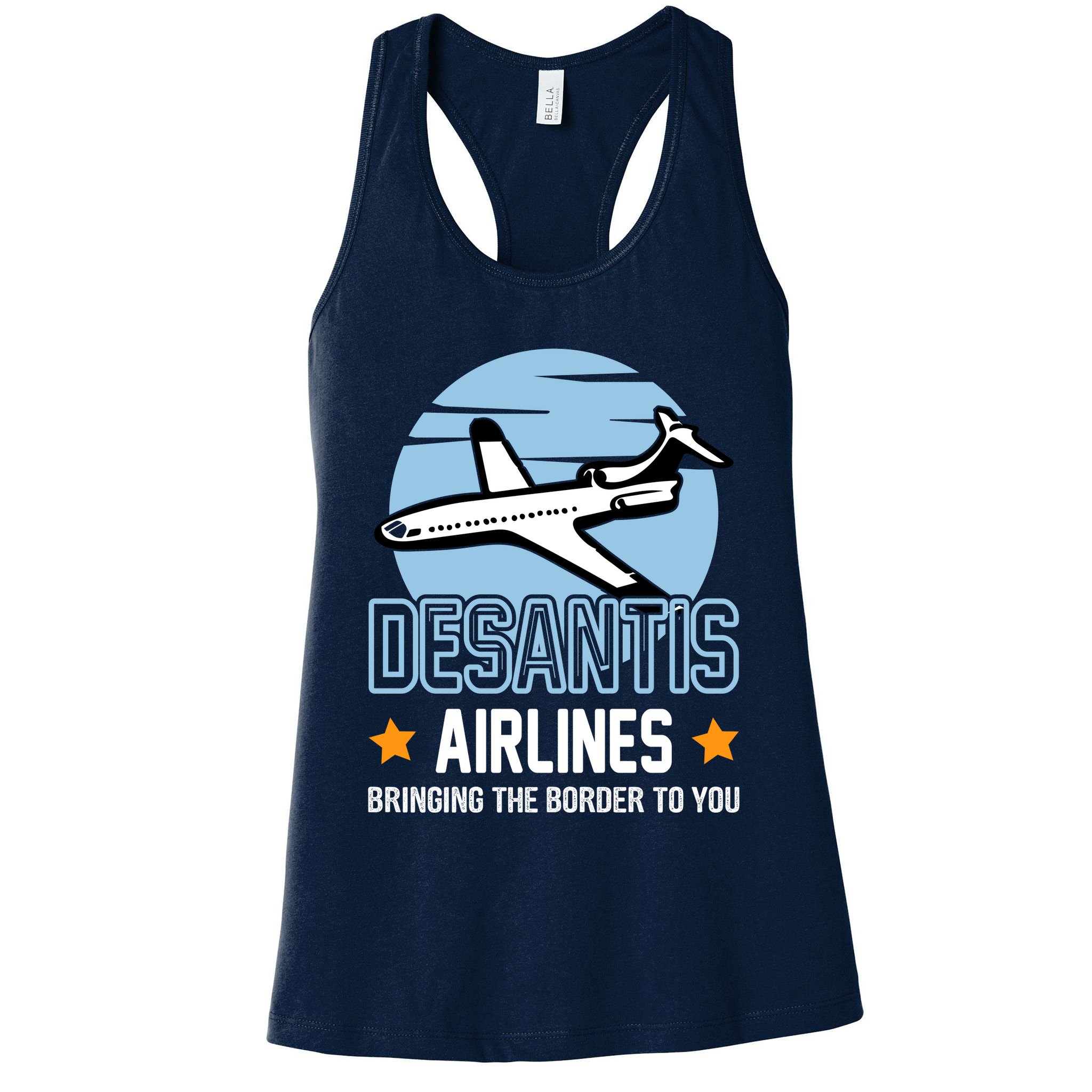 Retro Desantis Airlines Funny Womens Tank Top